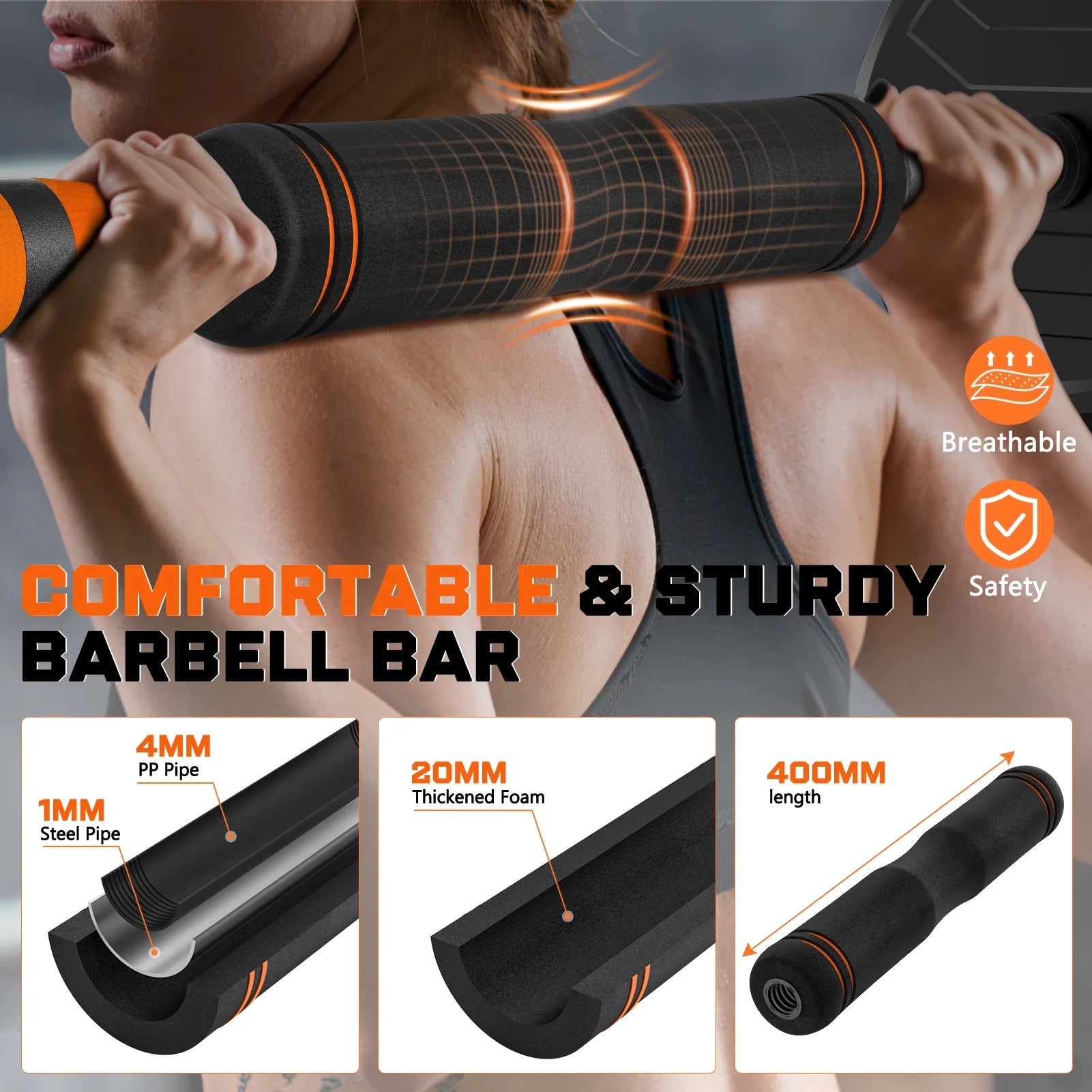 44 lb 4-in-1 Adjustable Dumbbell Set with Connector for Versatile Fitness Exercises at Home, Suitable for Men and Women